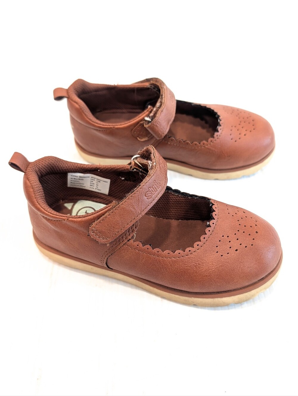STRIDE RITE Sophia Girls' Brown Mary Jane Strap Shoes Size 12